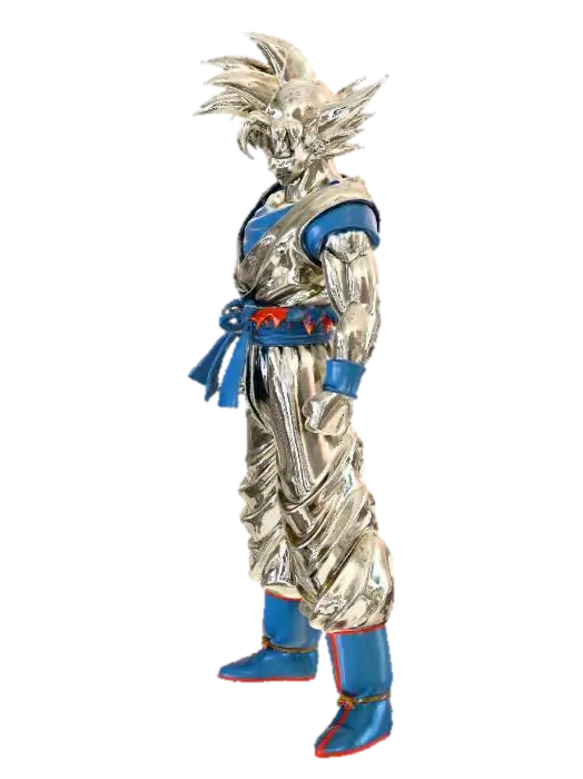 goku - Saiyan 3D model, vytvořený pomocí AI