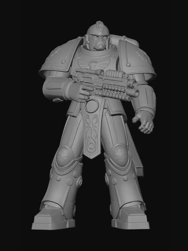 3D model for Ultramarine from Warhammer 40k