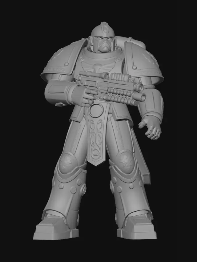 3D model for Ultramarine from Warhammer 40k