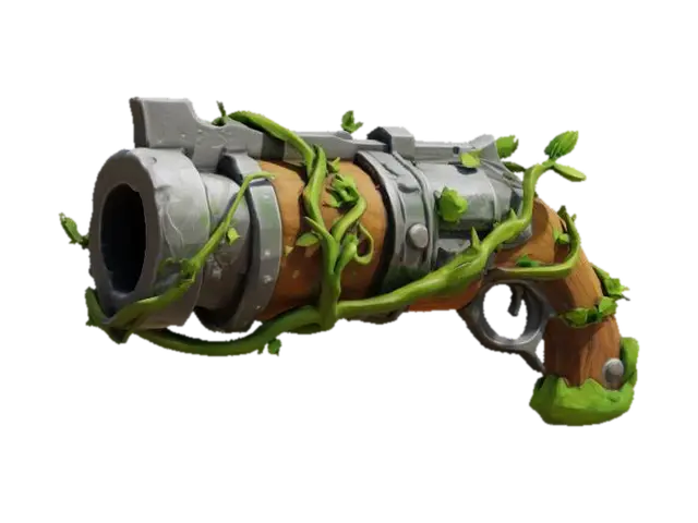 Vine Revolver 3D model, vytvořený pomocí AI