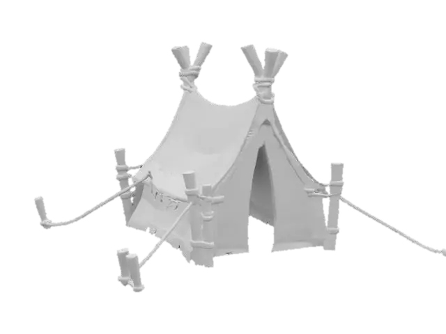 3D model for Rustic Shelter