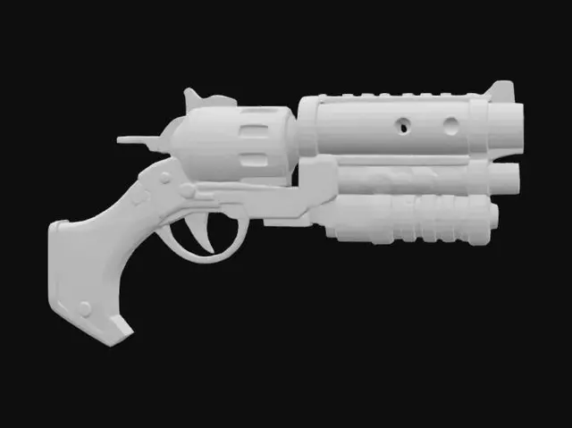 3D model for Steampunk Blaster