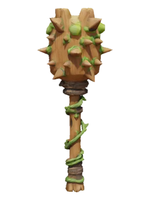Thornwood Bludgeon - Blunt 3D model, vytvořený pomocí AI