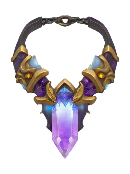 Ethereal Crystal Pendant 3D model, vytvořený pomocí AI