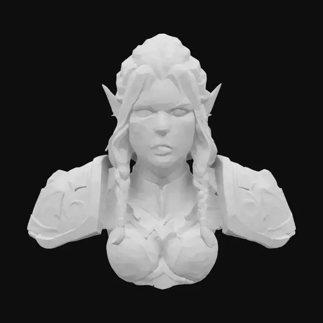 3D model for Fireborn Elf Warrior
