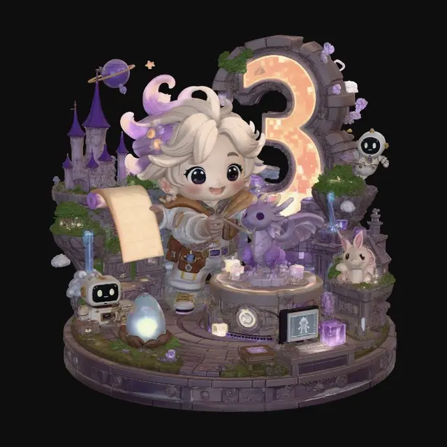 3D model for Three Realms of Imagination