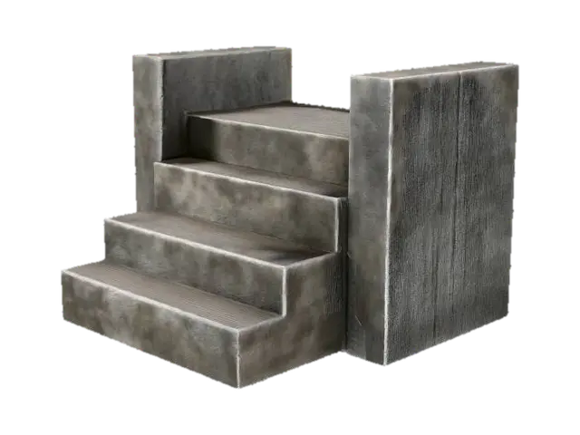 3D model for Concrete Stairs Model