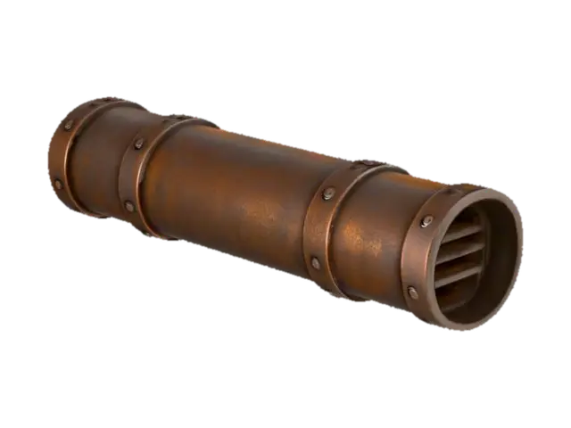 Rustic Pipe Section 3D model, vytvořený pomocí AI