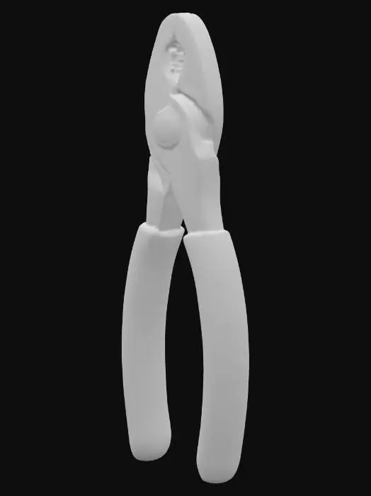 3D model for Pliers with Red Handles