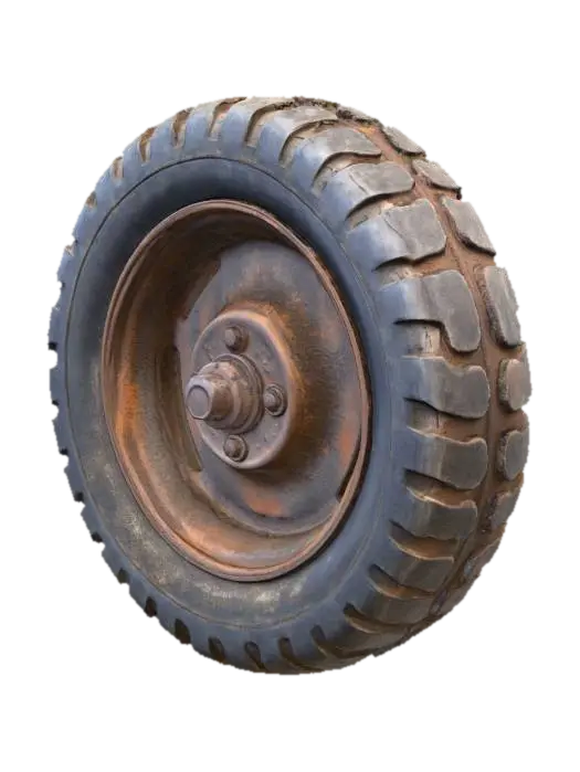 3D model for Weathered Wheel