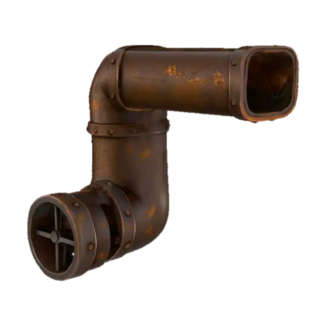 Industrial Pipe Valve - Engineering-3D-modell, genererad av AI