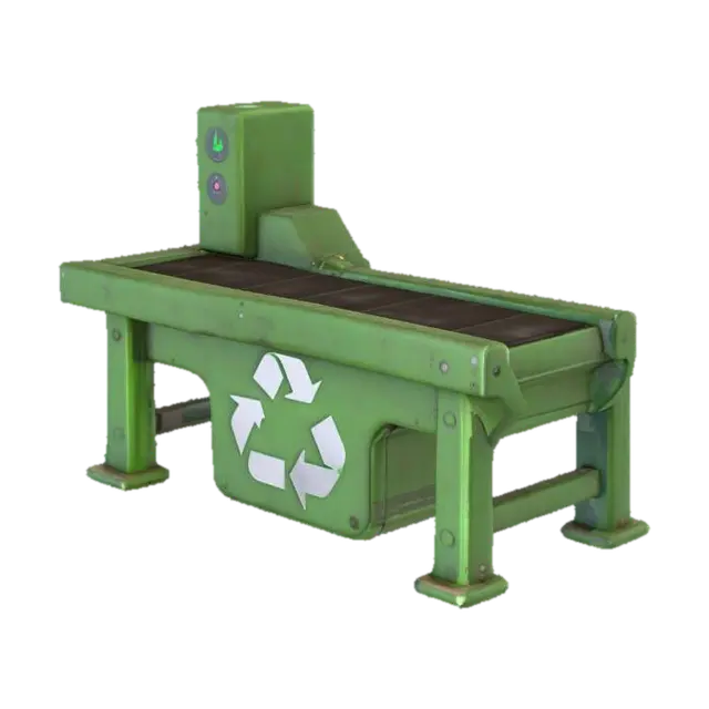 3D model for Recycling Conveyor Belt