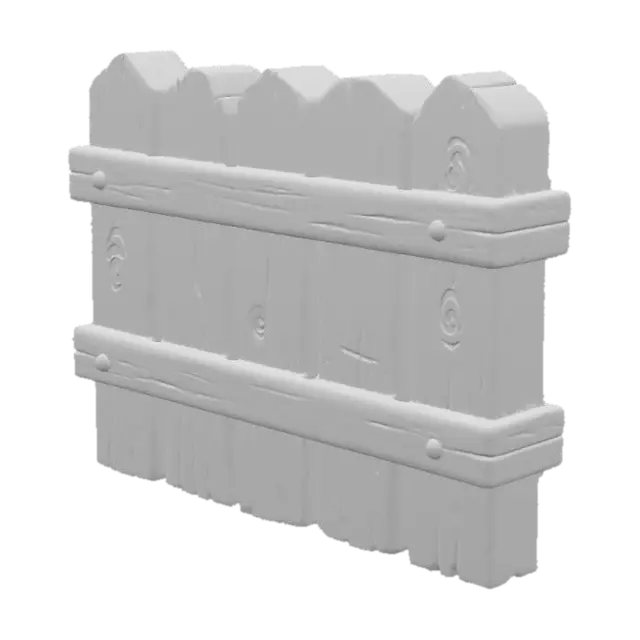 3D model for Wooden Boundaries