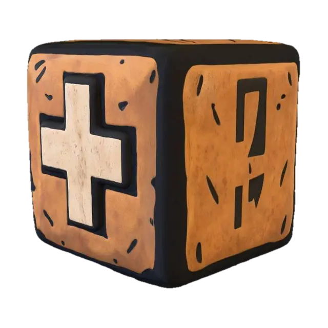 Health Cube Icon - Care 3D model, vytvořený pomocí AI