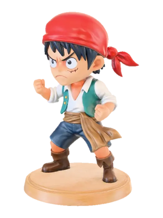 路飞cute - Luffy 3D model, vytvořený pomocí AI