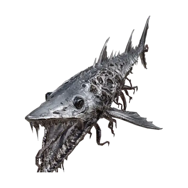 Modello 3D Rustjaw Leviathan, generato dall’IA