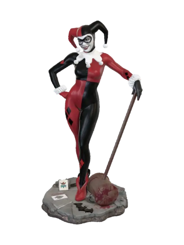 Harley Quinn by Adam Hughes 3D model, vytvořený pomocí AI