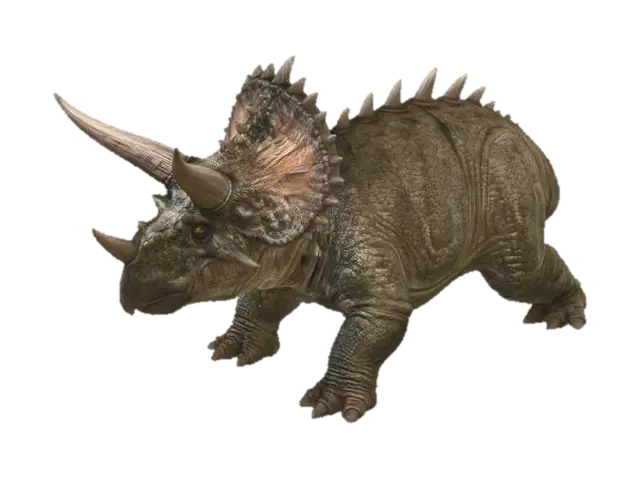 triceratops - Fossil 3D model, vytvořený pomocí AI