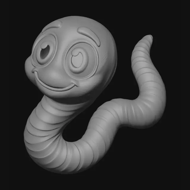 3D model for Happy Worm