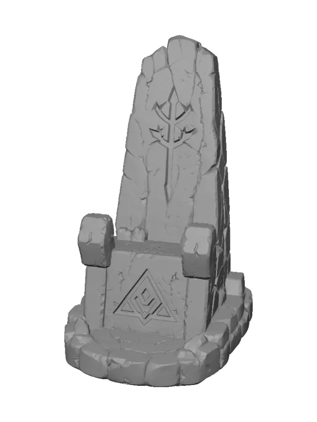 3D model for Cracked Stone Throne