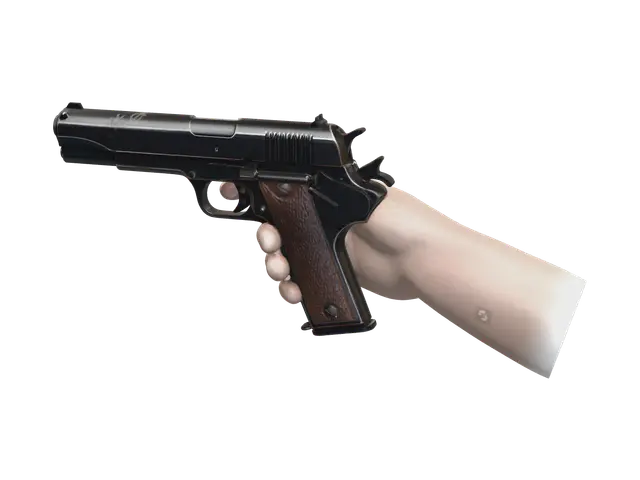 Stylized Hand Holding Gun 3D model, vytvořený pomocí AI
