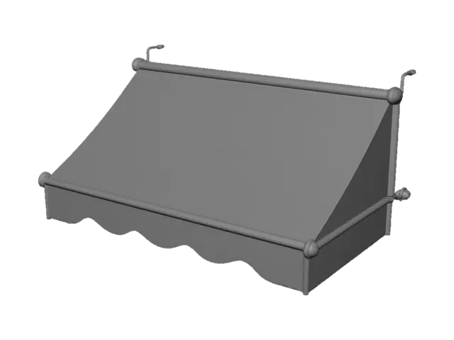3D model for White Canopy Awning