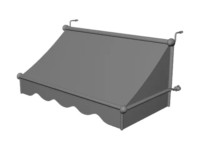 3D model for White Canopy Awning