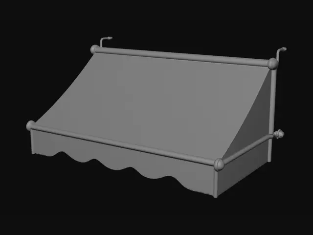3D model for White Canopy Awning