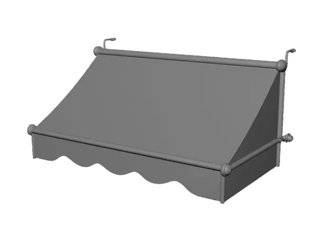 3D model for White Canopy Awning