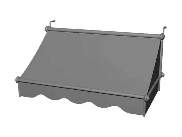 3D model for White Canopy Awning
