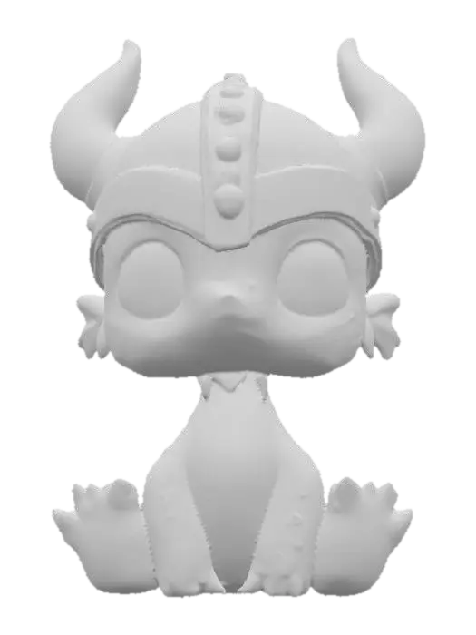 3D model for Baby Dragon Warrior