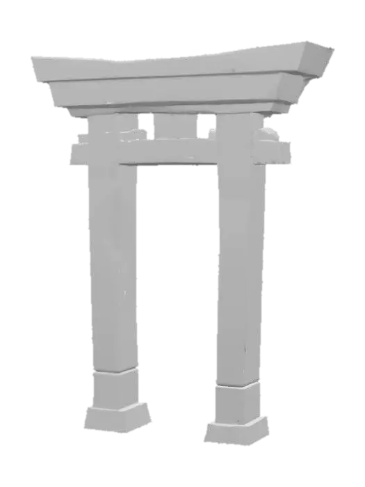 3D model for Torii Gate Illustration