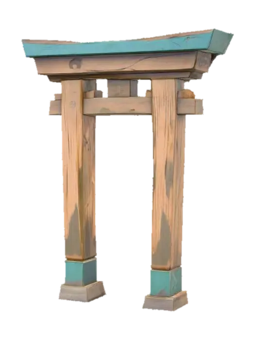 3D model for Torii Gate Illustration