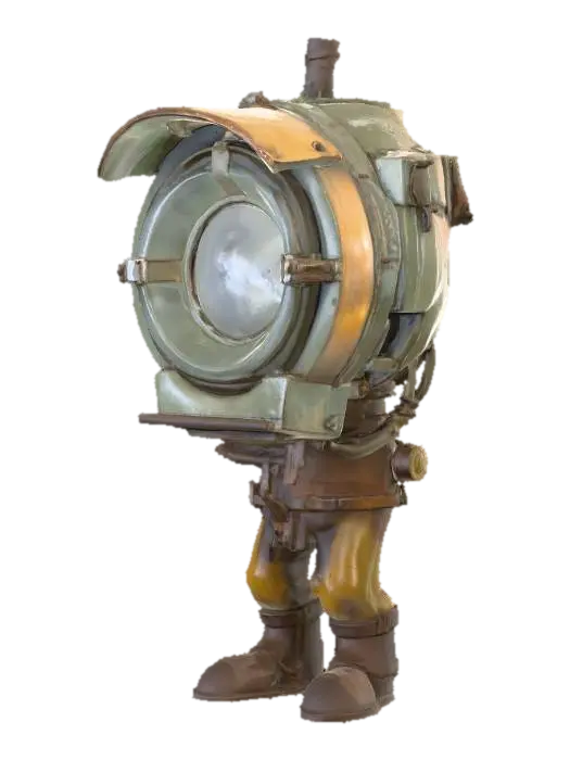 PBR Beacon Sentinel big light - Maritime 3D model, vytvořený pomocí AI