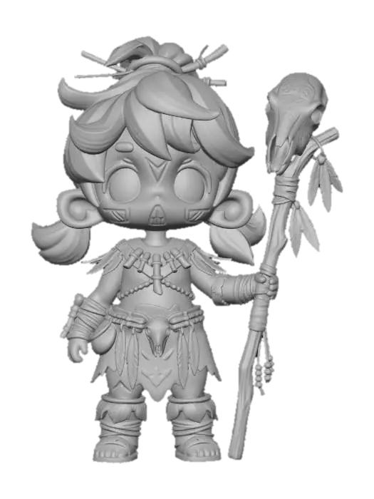 3D model for Little Forest Shaman