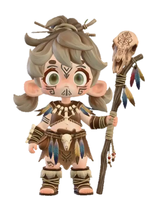 3D model for Little Forest Shaman