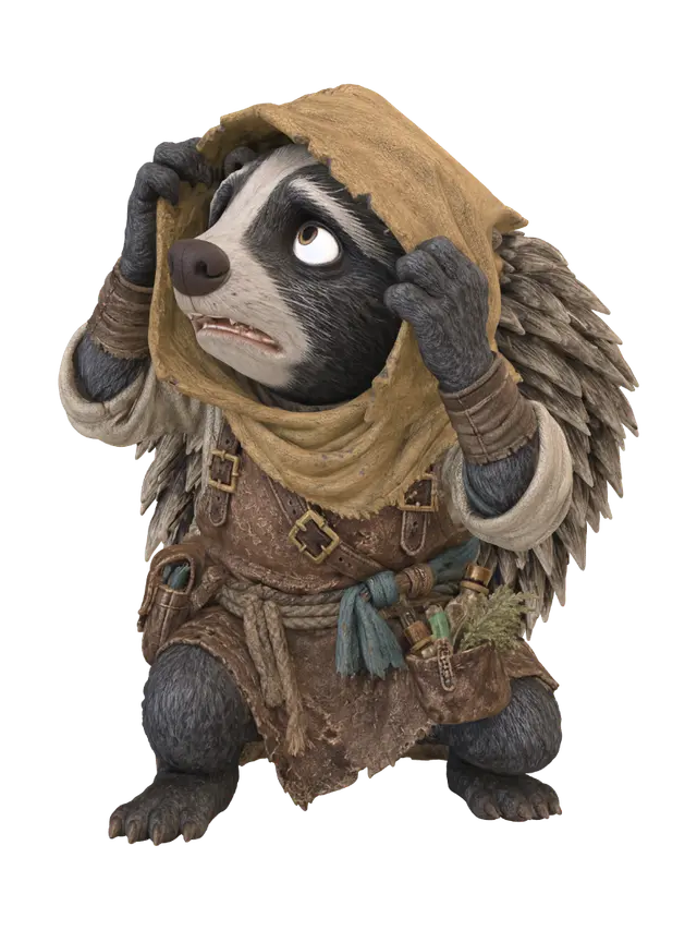 3D model for Anxious Adventurer Panda