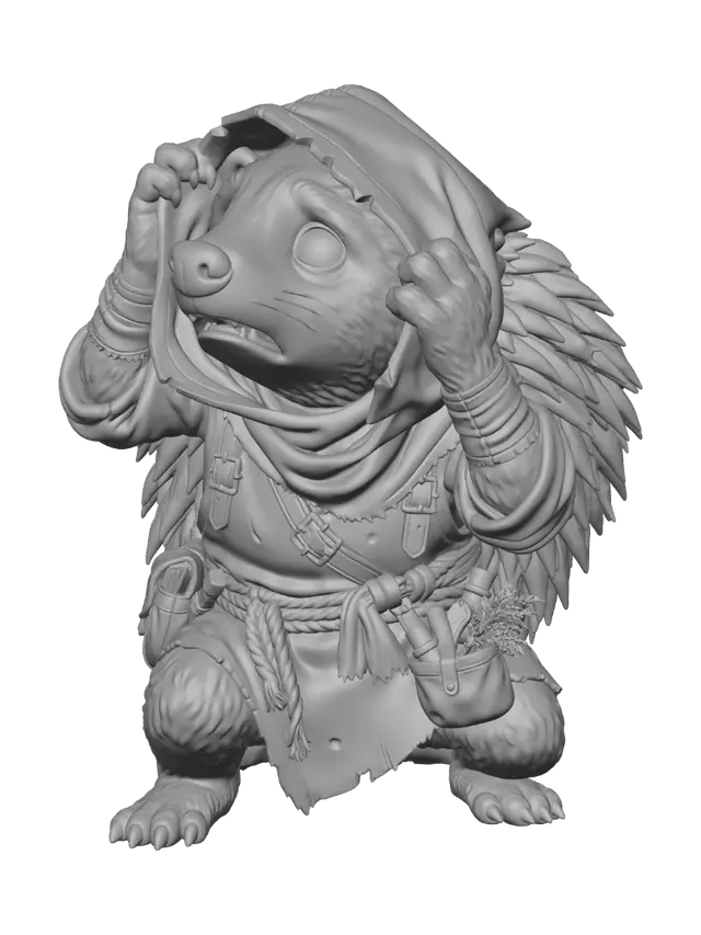 3D model for Anxious Adventurer Panda