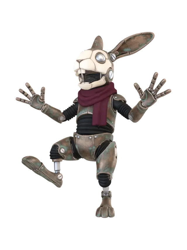 3D model for Rusty Steampunk Rabbit