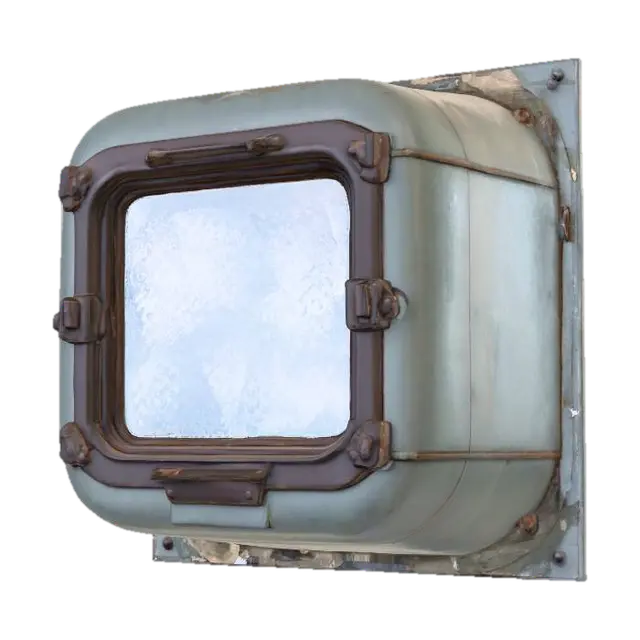 Observation Port - Window 3D-model, gegenereerd door AI
