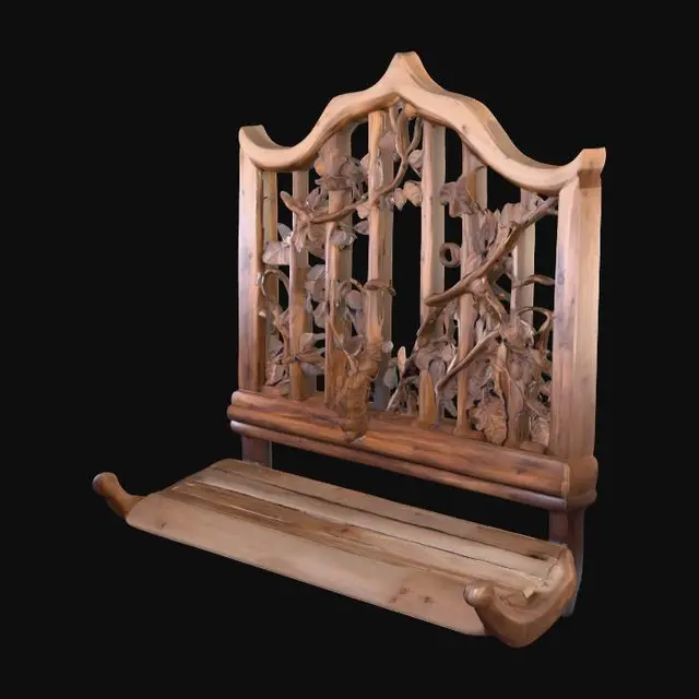 3D model for Whimsical Arbor Bench