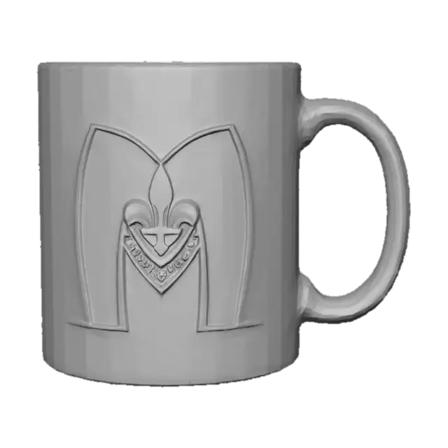 3D model for Blue Fleur-de-Lis Mug