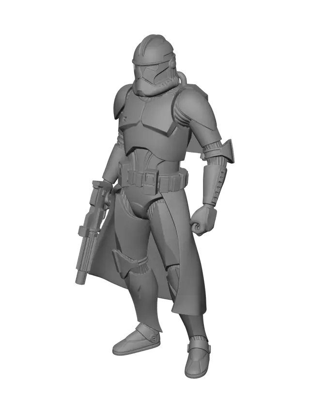3D model for Weathered Commander Wolffe