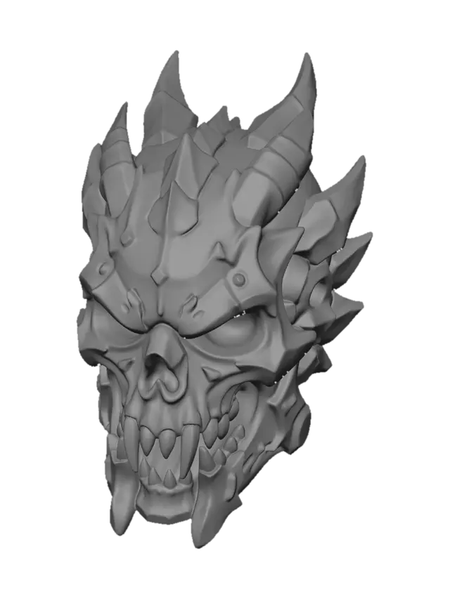 3D model for Spiked Skull