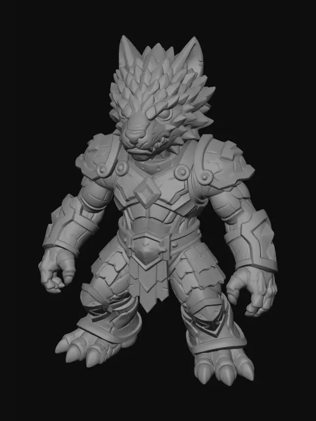 3D model for Granite Wolf Sentinel