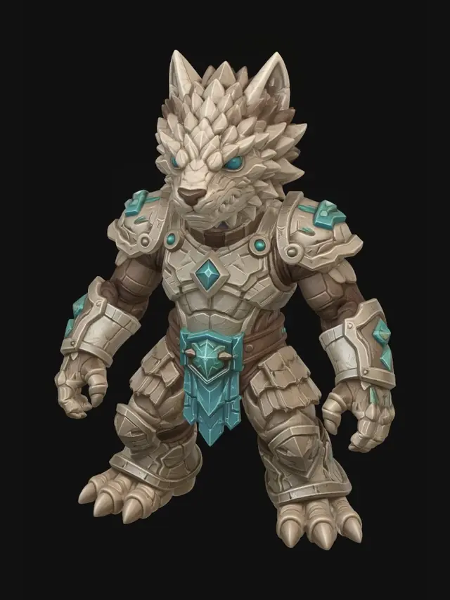 3D model for Granite Wolf Sentinel