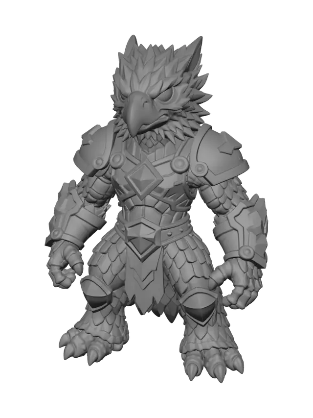 3D model for Azure Talon Knight