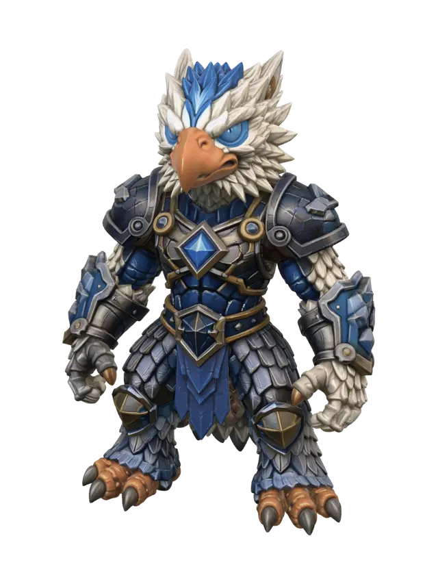 3D model for Azure Talon Knight