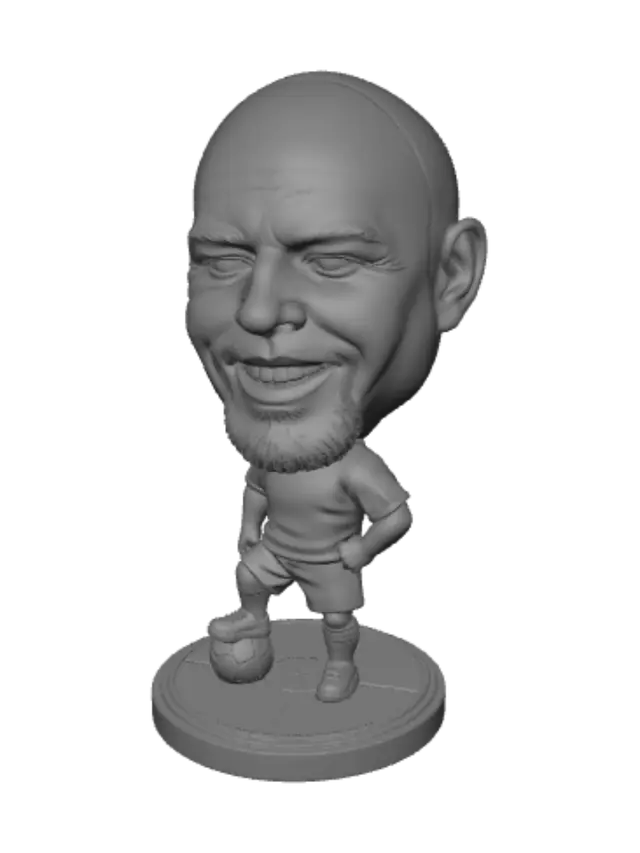 3D model for American Soccer Bobblehead at Sunset