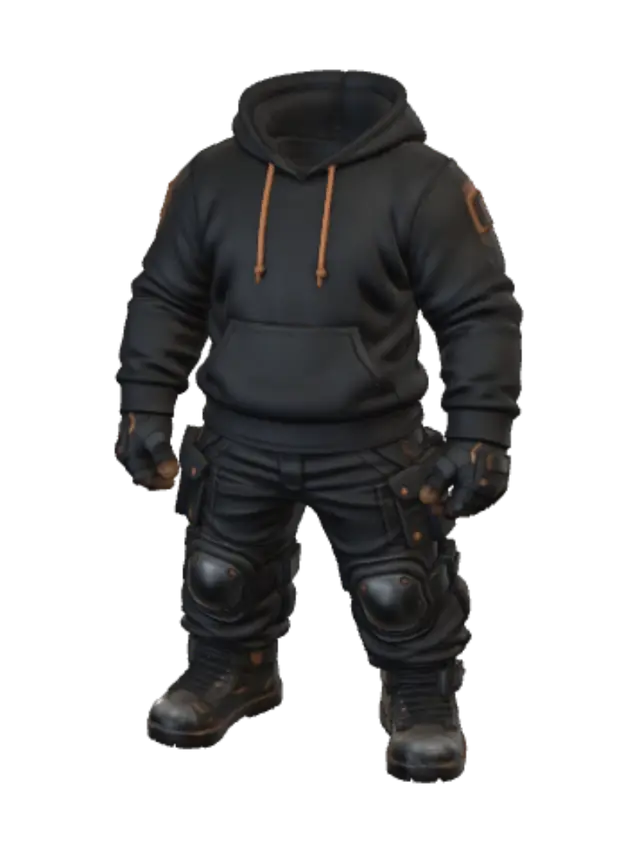 Gamer Titans Stealth Gear 3D model, vytvořený pomocí AI